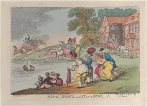 Venkovské sporty: Kočka v misce, 24. dubna 1811., 24. dubna 1811. od Thomas Rowlandson