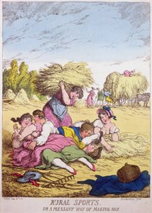 Venkovské sporty aneb Příjemný způsob výroby sena od Thomas Rowlandson