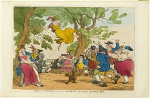 Venkovské sporty aneb Jak předvést dobře tvarovanou nohu od Thomas Rowlandson