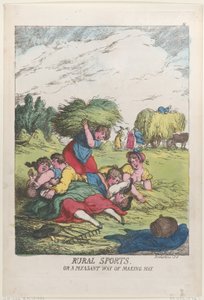 Venkovské sporty, aneb příjemný způsob přípravy sena od Thomas Rowlandson