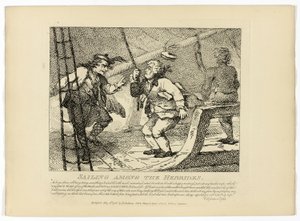 Plavba mezi Hebridy, z Boswellovy Cesty po Hebridech od Thomas Rowlandson