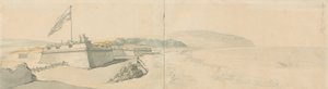 Pevnost Sandown od Thomas Rowlandson