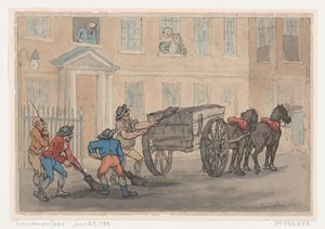 Vozík s odpadky od Thomas Rowlandson
