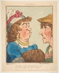 Scorn Le Brun Travested aneb karikatury vášní, 21. ledna 1800. od Thomas Rowlandson