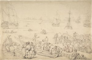 Přístav od Thomas Rowlandson