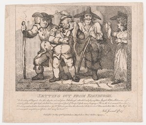 Výprava z Edinburghu, malebné krásy Boswell, část druhá, květen..., 30. května 1786. od Thomas Rowlandson