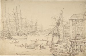 Loděnice, Greenwich od Thomas Rowlandson