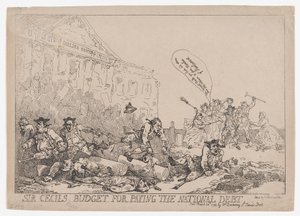 Rozpočet sira Cecila na zaplacení národního dluhu, 30. března 1784, 30. března 1784. od Thomas Rowlandson