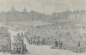 Smithfield Market, 1810, 1920 od Thomas Rowlandson