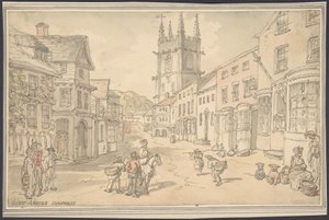 St. Austle, Cornwall od Thomas Rowlandson