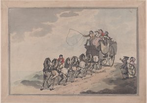 Stage Coach and Six, 1786-93., 1786-93. od Thomas Rowlandson