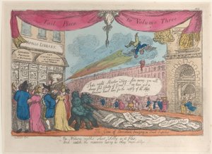 Ocasní díl třetího dílu: Genii karikatury přináší čerstvé zásoby, 1808-21., 1808-21. od Thomas Rowlandson