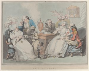 Čaj na pobřeží, 1785-94., 1785-94. od Thomas Rowlandson
