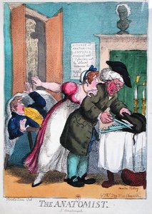 The Anatomist, vydané Thomasem Teggem od Thomas Rowlandson