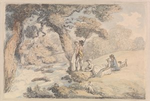 Rybářský výlet od Thomas Rowlandson