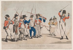 The Awkward Squad or Enraged Sergeant, 17. července 1798, 17. července 1798. od Thomas Rowlandson
