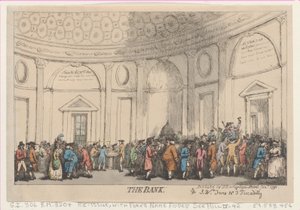 Banka, leden 1792, leden 1792. od Thomas Rowlandson