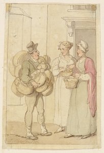 Prodejce košíků od Thomas Rowlandson