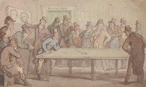 Kulečníková herna od Thomas Rowlandson