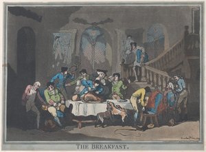 Snídaně, 1. února 1789, 1. února 1789. od Thomas Rowlandson