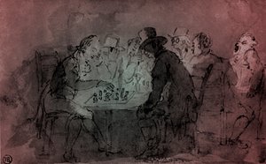 "Hráči šachu" od Thomas Rowlandson
