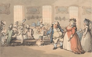 The Comforts of Bath: Snídaně od Thomas Rowlandson