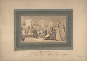 The Comforts of Bath a veřejné snídaně, 1780-1827. od Thomas Rowlandson