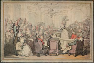 Koncert. Od výletu Matthewa Bramblese do Bath., c1780-1820, 1923 od Thomas Rowlandson