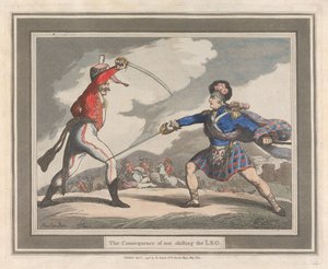Důsledek toho, že se noha neposune od Thomas Rowlandson