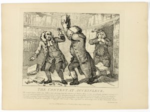 Soutěž v Auckinlecku, z Boswellovy Cesty po Hebridách od Thomas Rowlandson