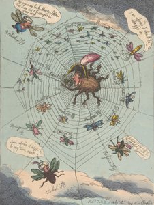 Korsický pavouk ve své síti!, 12. července 1808, 12. července 1808. od Thomas Rowlandson