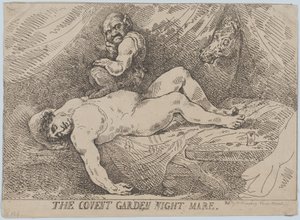The Covent Garden Night Mare, 20. dubna 1784, 20. dubna 1784. od Thomas Rowlandson