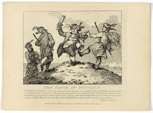 Tanec Dun-Can z Boswellovy Cesty po Hebridách od Thomas Rowlandson