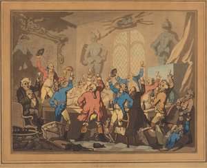 Večeře od Thomas Rowlandson