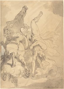Pád Phaetonu od Thomas Rowlandson