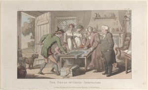 The Gross of Green Spectacles, od Vicar of Wakefield, květen 1817, květen 1817. od Thomas Rowlandson