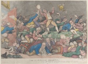 The Harmonic Society, [1810], znovu vydáno 1811., [1810], znovu vydáno 1811. od Thomas Rowlandson