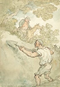 Hedger a Ditcher (pero, inkoust a akvarel na papíře) od Thomas Rowlandson