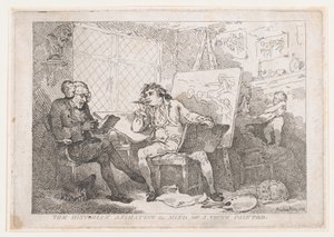 Historik, který inspiruje mysl mladého malíře od Thomas Rowlandson