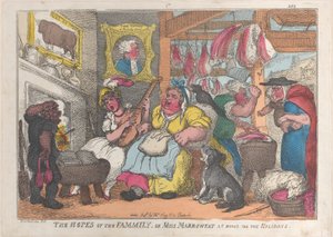 Naděje rodiny aneb slečna Marrowfatová doma na svátky, 1809-13., 1809-13. od Thomas Rowlandson