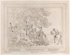 Lovec ze života dostihového koně aneb okázalý závodník, 20. července 1789, 20. července 1789 od Thomas Rowlandson