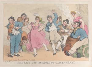The Last Jig or Adieu to Old England, 20. ledna 1818., 20. ledna 1818. od Thomas Rowlandson