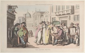 Spisovatel dopisů, z Neapole a Campagna Felice: v sérii dopisů Ad..., 1. června 1815. od Thomas Rowlandson
