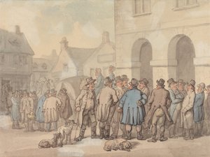 Náměstí, Brackley, Northamptonshire od Thomas Rowlandson
