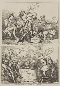 Ministr, který vyúčtovává své účty od Thomas Rowlandson