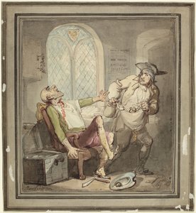 Vražda a loupež u lakomce od Thomas Rowlandson