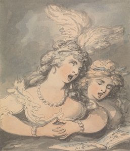 Operní zpěváci od Thomas Rowlandson