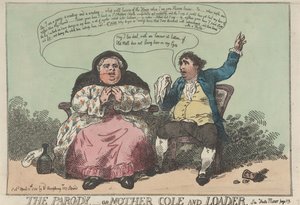 Parodie – aneb Matka Coleová a vůdce od Thomas Rowlandson