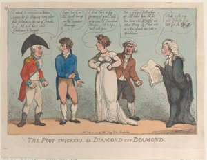 The Plot Thickens, or Diamond Cut Diamond, 16. července 1809, 16. července 1809. od Thomas Rowlandson