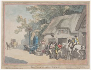 Poštovní kůň (z knihy „Život dostihového koně, aneb Temperamentní závodník“) od Thomas Rowlandson